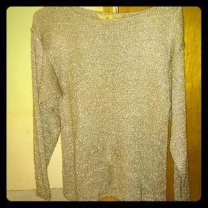 Liz Claiborne metallic blend pull-over